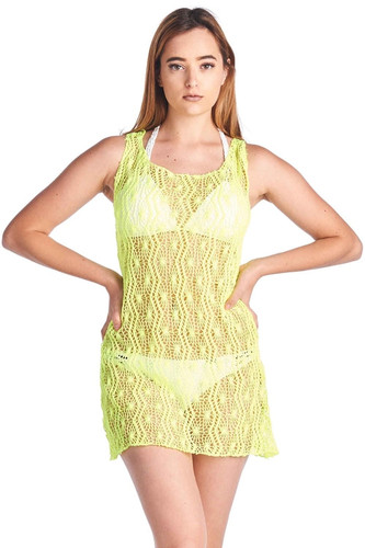 Women's Spider Tank Swimwear Cover-up Beach Dress