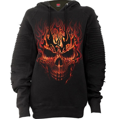 SKULL BLAST - Premuim Biker Fashion Ladies Hoodie