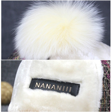 Winter Faux Fur Bomber Earflap Pompom Women Hat