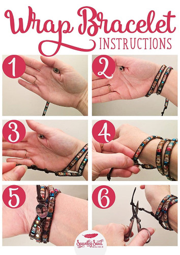 New Original Handmade Leather Wrap Bracelet
