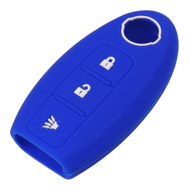 Silicone 3 Button Protective Rubber Smart Key Fob Remote Case Cover Jacket Skin for Nissan [SKU: NISS3A]