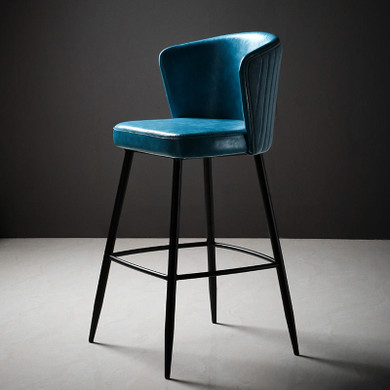 Nordic Modern Minimalist High PU Bar Stools