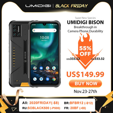 UMIDIGI BISON IP68/IP69K Waterproof Rugged Phone