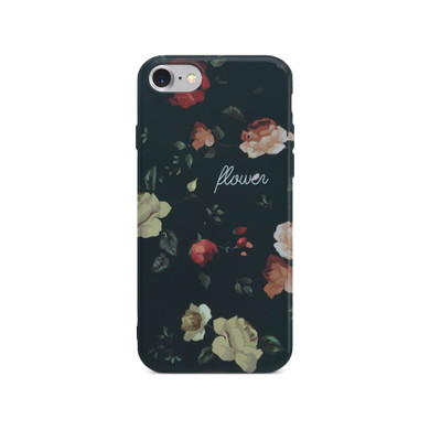 Black Flower Slim Case for iPhone 8 / 7 - 2