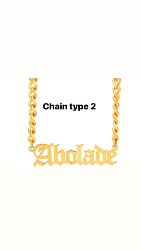 Custom Gold Name Necklace