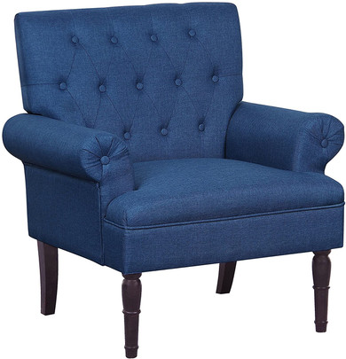 Century Modern Linen Upholstered Chair Century Modern Linen Upholstered Chair