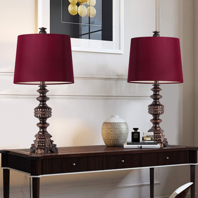 Traditional Table Lamps - Rubbed Bronze