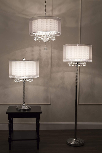 Hanging Crystal Table Lamp