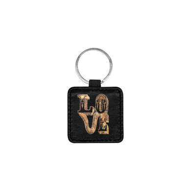 Snake Love Square Pet ID Tag