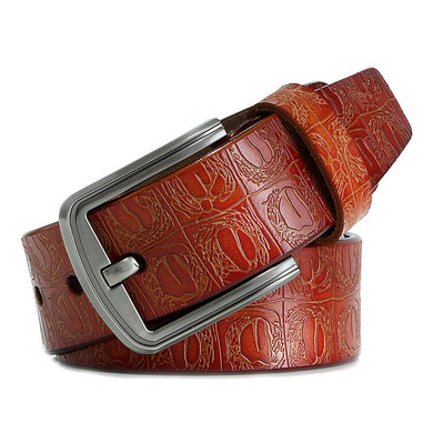 Men Pin Buckle Genuine Leather Cowhide Belt Men Pin Buckle Genuine Leather Cowhide Belt