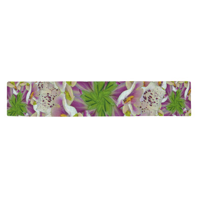 Digitalis Purpurea Flora Table Runner 14x72 inch