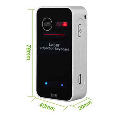 Portable Virtual Laser Bluetooth Keyboard Mouse Function