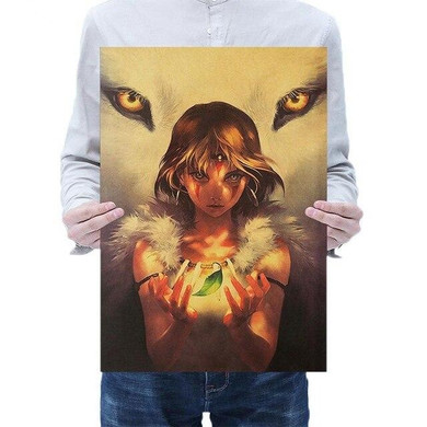 Princess Mononoke San Wall Poster Sticker