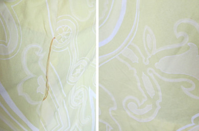 Vintage 70's Sweeping Maxi Dress Matching Obi Sash Gown L