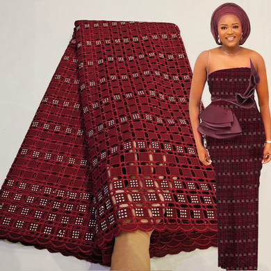 Bestway New Arrival Nigeria dress Swiss Embroidery Cotton Voile Lace Fabric