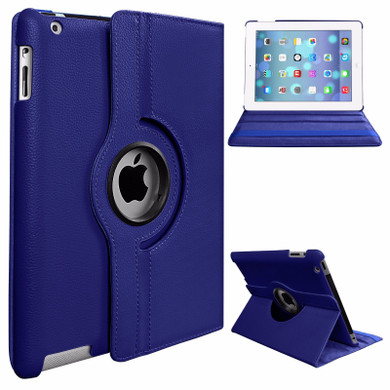 360 Degree Rotating Stand PU Leather Case Cover for Apple iPad2 iPad3 iPad4 Green