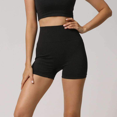 MEND Seamless VELOCITY Cropped Tee - Black