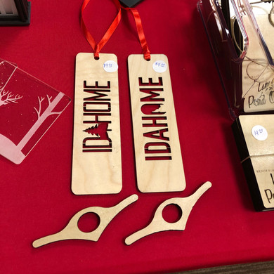 Idahome book marks and book page holder - wood book markers - local maker - book lover - read more - something to read - gift