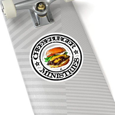 Cheeseburger Ministries: Inspirational Kiss-Cut Stickers