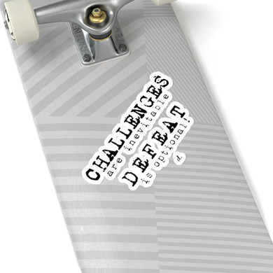 Challenger Inspirational: Kiss-Cut Stickers