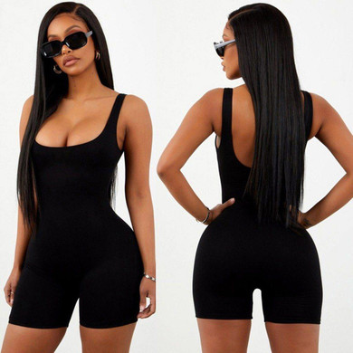 The Backless Sleeveless Sports Romper