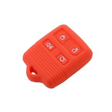 Silicone 4 Button Remote Car Key Fob Case Cover for Ford Lincoln Mercury [SKU: FRDS4A]