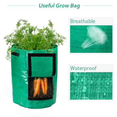 Garden Potato Grow Bag, 4Pack10Gallon Grow Bags with Access Flap and Handles for Harvesting Potato, Carrot, Onion, tomata,Vegetable and Flower.