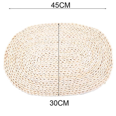 Corn fur woven Dining Table Mat Heat Insulation Pot Holder Round Coasters Coffee Drink Tea Cup Table Placemats Mug Coaster