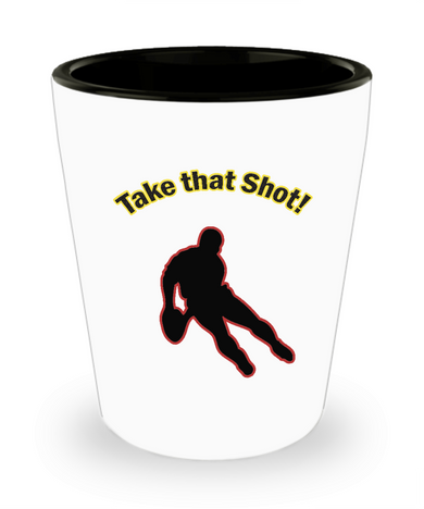 Funny Rugby Gifts - Rugby Shot Glass - Rugby Players Need A Shot Too