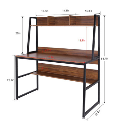 Modern Home Desktop Computer Desk, Bedroom Study Office Desk Workstation, Home, Multifunctional Desk