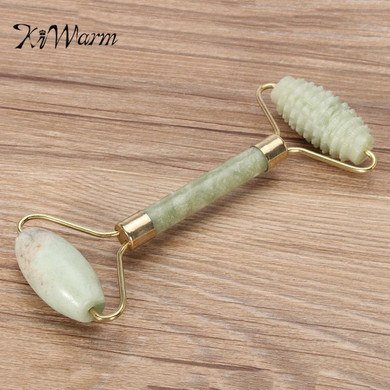 "Rosalind" Facial Massage Roller Double Heads Nature Jade Stone Face Lift