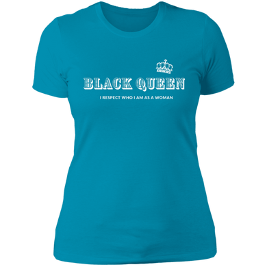 BQ I Respect Who I Am As A Woman  Ladies' Boyfriend T-Shirt