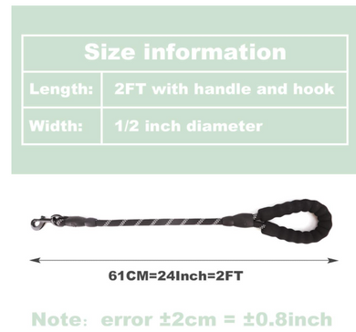 2 Feet Nylon Dog Leash