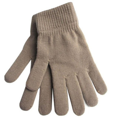 Winter Ribbed Knitted Fingered Gloves