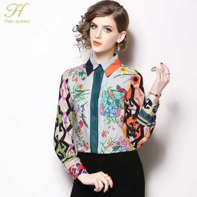 Vintage floral print blouse
