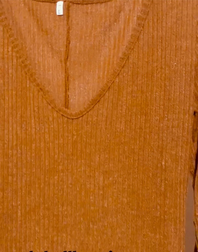 Rust Knit Sweater Dress