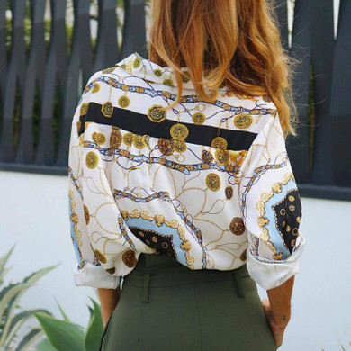 Floral Print Long Sleeve Button Shirt