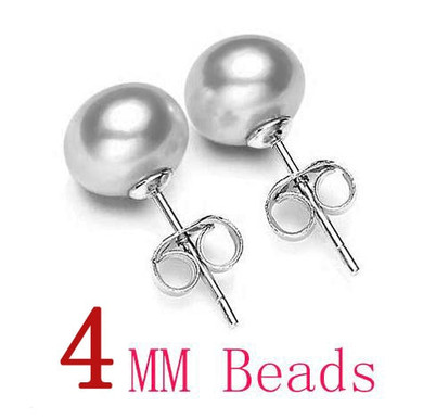 White Shell Natural Pearl Earrings
