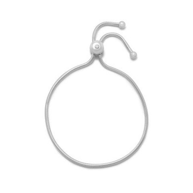 Sterling Silver Bolo Charm Bracelet
