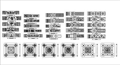 ★【Fountain,Flower Pot Autocad Blocks】All kinds of CAD blocks Bundle