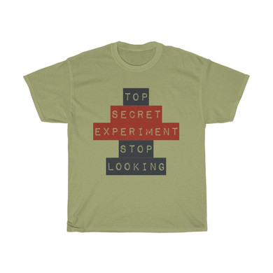 Top Secret Experiment - Funny Novelty Unisex Heavy Cotton Tee