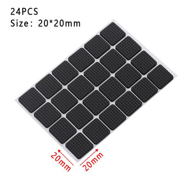 1/2/6/15/24Pcs Soft Thickening Bumper Chair Fittings Self-Adhesive Floor Protector Anti-Slip Mat Anti Rub Furniture Leg Pads