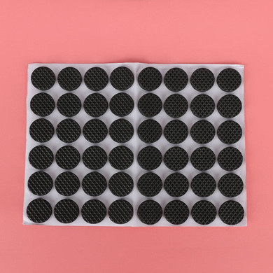 48 Pcs Non-slip Self Adhesive Furniture Rubber Table Chair Feet Pads Round Square Sofa Chair Leg Sticky Pad Floor Protectors Mat