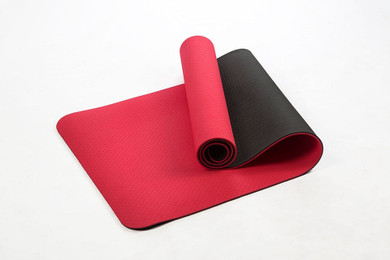 183*61cm 6mm Thick Double Color Non-slip TPE Yoga Mat Quality Exercise Sport