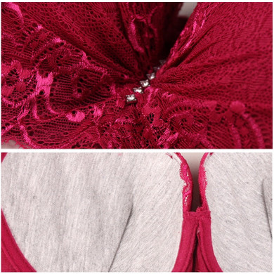 ECMLN Fashion Lace Thin Cup Push Up Bra Big Size C D Women Underwear Brassiere Gather Lingerie