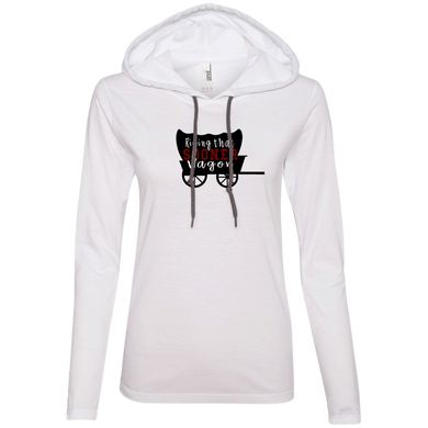 Sooner Wagon Ladies' LS T-Shirt Hoodie