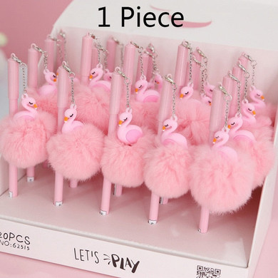 1Pc Cute Unicorn Pens Kawaii Flamingo Pens Creative Ballpoint Pens For Kids Girls Gift School Writing Supplies Korean Stationery