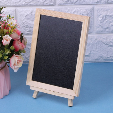 Wood Tabletop Chalkboard Double Sided Blackboard Message Board Children Kids Toy   HUDD_1