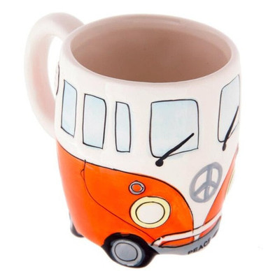 400ml Creative Hand Painting Double Bus Mugs Retro Ceramic Cup Coffee Milk Tea Mug Drinkware Novetly Gifts