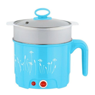 1.8L Multi-function Cooking Pot Pan Set Electric Skillet Noodle Rice Cooker Household Steamed Egg Soup Cooking Pot Heating Pan
